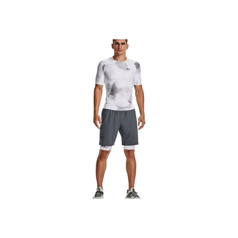 Under Armour Men's UA Iso-Chill Long Printed Shorts White-4